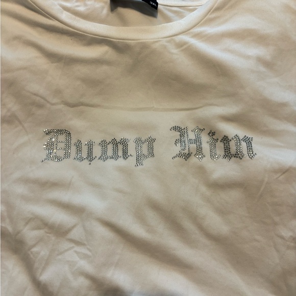 Cider “Dump Him” Crop Top - Picture 5 of 5